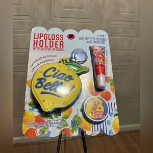 Brand Lip Gloss Holder With Scent On The Go Keychain Lip Care